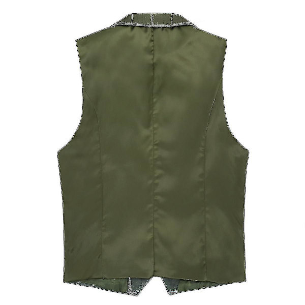 Herrar V-ringad Väst #calu Green M