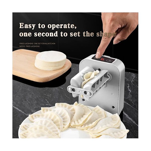 Automatisk Elektrisk Dumpling Maker Maskin Dumpling Mould Pressning Dumpling Skin Mould Automatisk Enl White