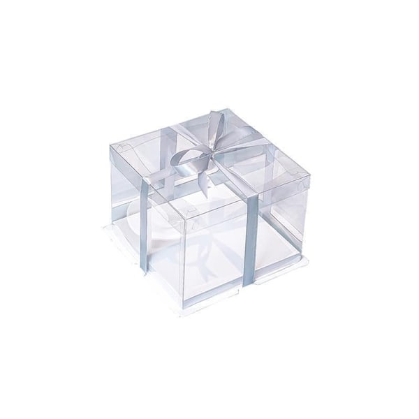 20 st Klar Godisbox Portabel Tårtvisning Transparent Födelsedagstårta