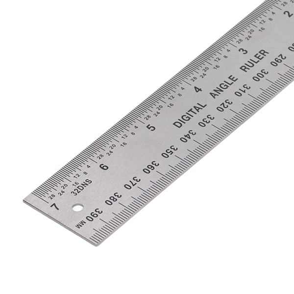 Digital vinkelmätare 0 till 200 mm 360 graders elektronisk gradskiva hög precision LCD-display vinkelmätare linjal