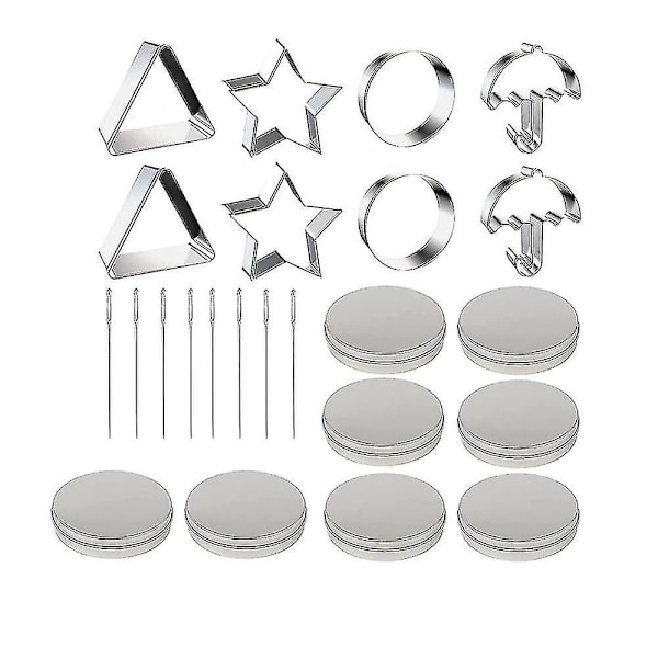 Bebetter 3-pack Squid Cookie Cutter-set, med tennask & nål -ES Square