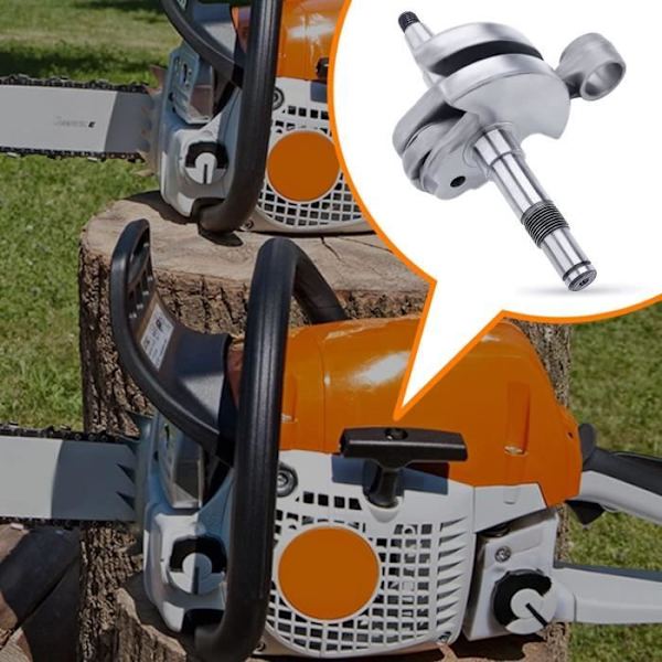 Uusi kampiakseli yhteensopiva STIHL MS440 044 moottorisahaan, korvaa OEM 1128 030 0406 kampiakselin