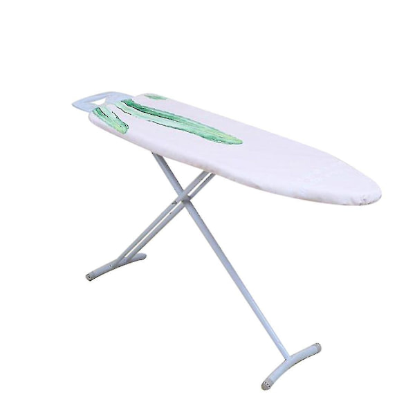 Brännskyddad Tryckt Bomullsstoppad Strykbrädeöverdrag Ersättning Passar Till 140 Cm X 50 Cm Strykbräda Ingår Inte Cactus