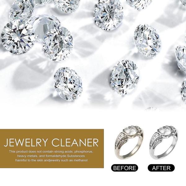 Premium smykkerenser, smykkerenser løsning til diamant, guld, sølv, ædelstene med metalpolering