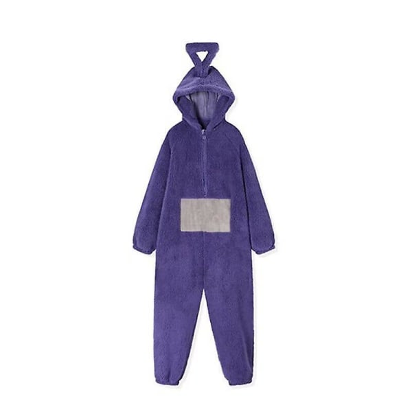 Anime Teletubbies Kostyme Voksen Jul Pyjamas Pyjamas Natttøy Jumpsuit Es Purple S