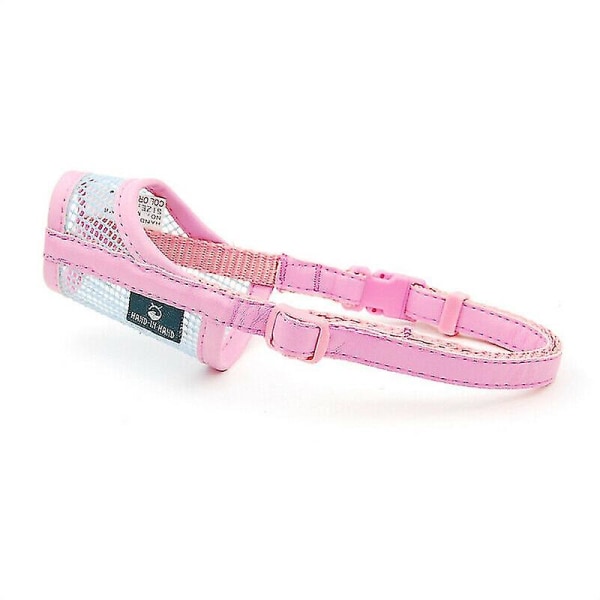 Koiran mesh Chihuahua Tedy kuono Puremista estävä Suun hoito Anti Stop Bark Bite-3 pink L