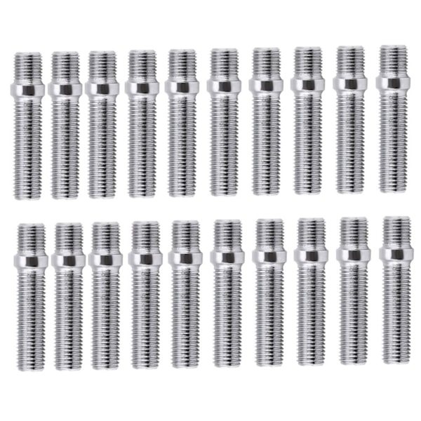 20 st 50 mm förlängda hjulbultar konvertering 12x1,5 till 12x1,5 skruvadapter passar för A4 1998‑2008