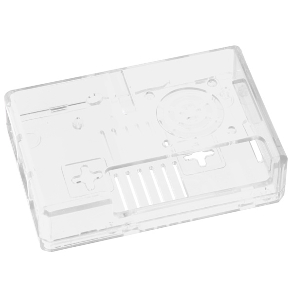 Shell Beskyttende Boks Frosted Case Cover ABS til Raspberry Pi 3B 3B+ E Style med Skruer(Transparent )