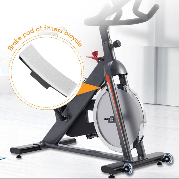 Bromsbelägg för motionscykel, Håriga belägg, Kompatibla med Spinning Bike Bromsbelägg Black