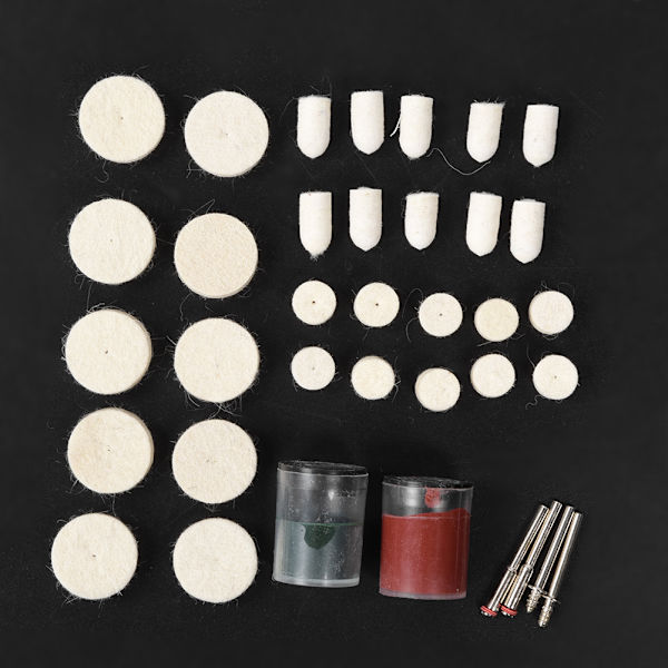 36PCS Uldfilt Slibning Polering Hjul Pads Kit Uld Polering Tilbehør