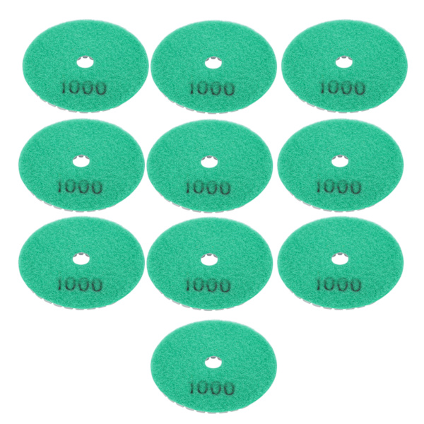 10 stk. 3in slibeskiver puder buffing polering diamant marmor beton sten 1000 mesh