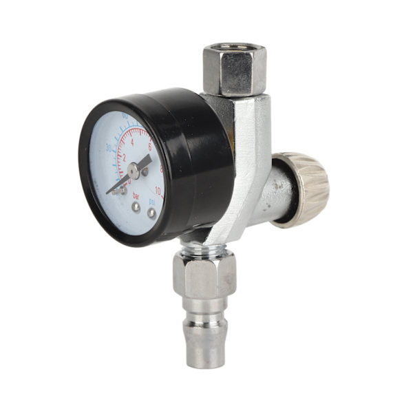 Lufttrycksregulator 1/4 tum NPT legering stål slitstark sprutpistol luftregulator för bil
