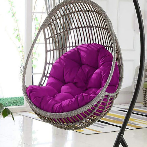 Ripustusmunatuolin tyynyn vaihto, yhteensopiva hengittävän tuolin maton kanssa, sopii ulko- ja sisäkäyttöön Dark Purple Custom Size Weight