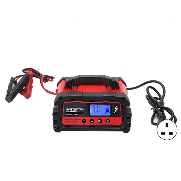 Car Battery Charger Portable Fast Charging for Various Batteries 50Hz/60Hz AC110V‑220V 20AUK Plug