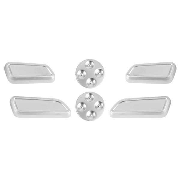 6pcs Auto Seat Adjustment Button Cover Trim Aluminium Alloy Fit for Tesla Model 3/Y/X/S