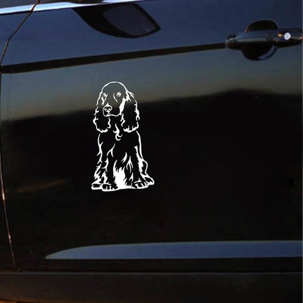 Cocker Spaniel Dog Car Body Window Sticker Pet Decal Styling Truck Decoration -HG Black