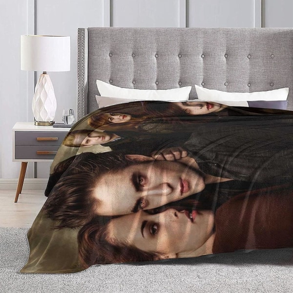 Edward Cullen Twilight Pläd Hemma Sovsal Pläd Lätt Vikt Varm Mysig Filt-y105 -ES 50x40in 125x100cm