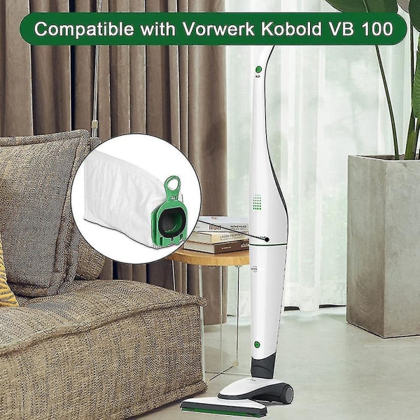 9st dammsugare kompatibla med Vorwerk Kobold Vb100 Vb 100 Fp100 Fp