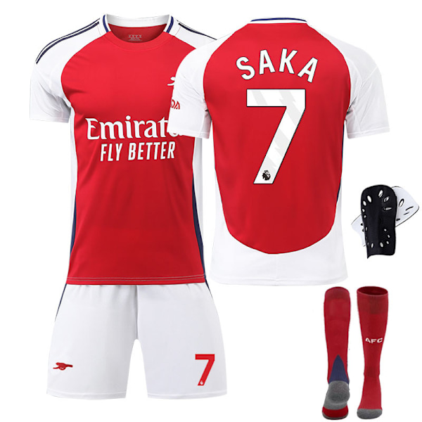 2425 Arsenal hjemmebanetrøje Saka fodbolduniformssæt B 26(140-150cm)