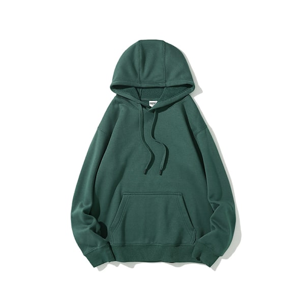 Efterår og vinter stil fleece casual langærmet hættetrøje Olive Green XXL