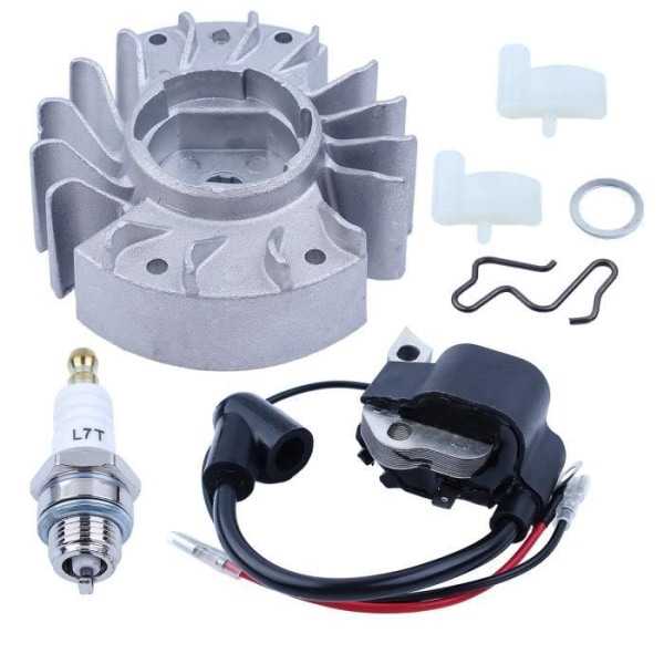 Svinghjul- og tannhjulsett for Stihl Motorsag 017 018 MS170 MS180 MS170 180 Tennplugg med 2 ledninger Hg
