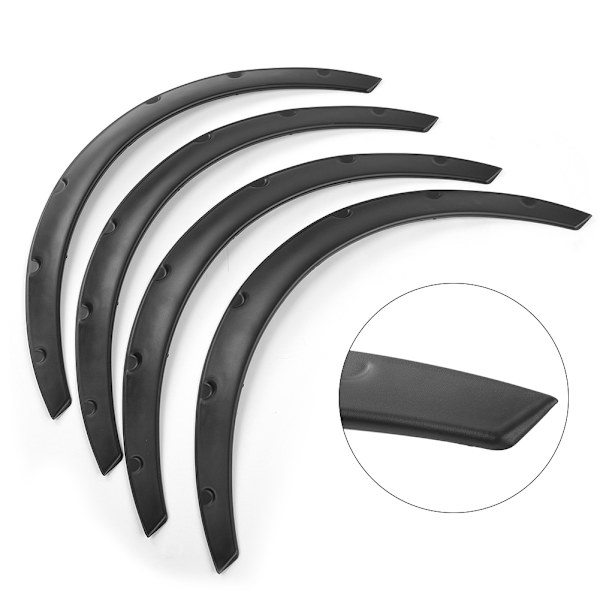 4 stk 80 cm Universal Car Fender Flare Extra Wide Wheel Arches Sedan SUV
