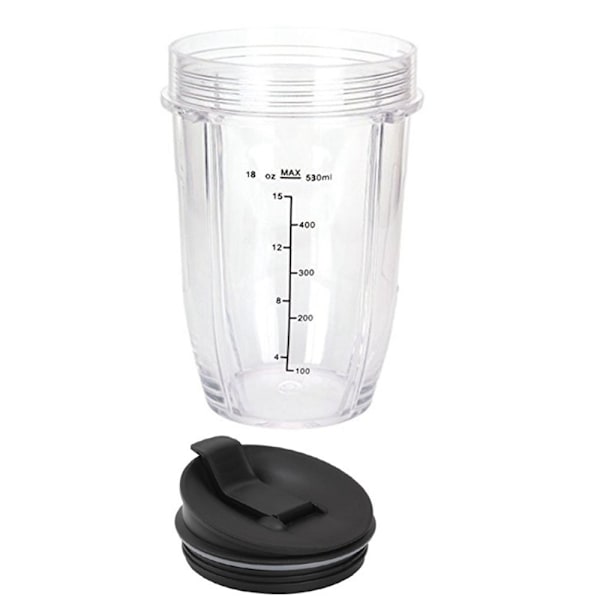 För 18 Oz Mugg med 2 Tätningslock, Lämplig för 900W/1000W Juicer Series Blender (2-pack)