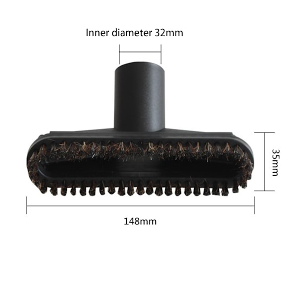 1 stk. Indvendig diameter 32 mm Europæisk version Støvsuger Tilbehør Hestehårs Støvsuger Børstehoved