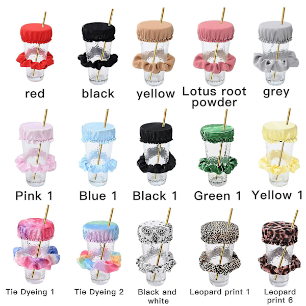 Drikkedæks-Scrunchie - Den Genanvendelige Drikkevare-Spikning Forebyggelses-Scrunchie Som Set I Shark Tank Til Kvinder Yellow