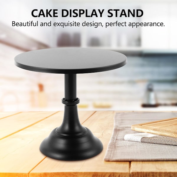 Metall jern kakestativ Rund sokkel Dessertholder Cupcake Display Rack Baketøy Til bursdag bryllup black