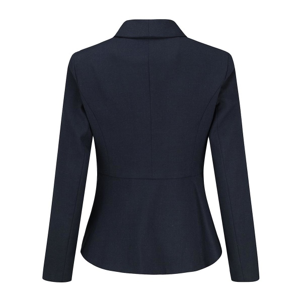Yynuda Dame 2-delt Office Lady Slim Fit Business Suit (blazer + bukser) Dark Blue XL