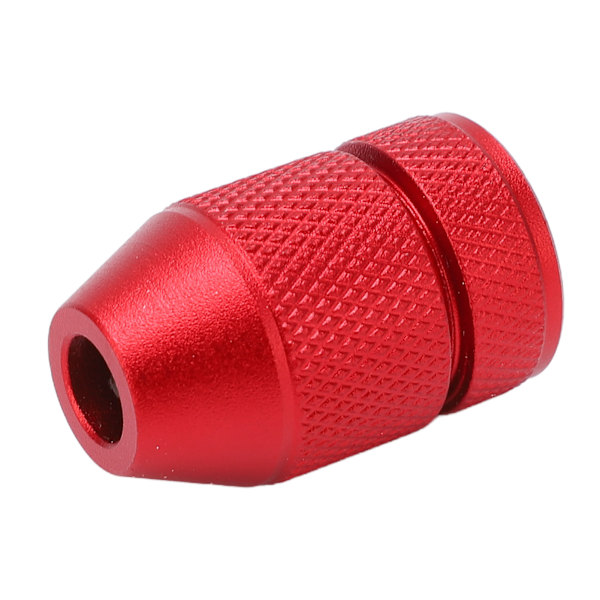 Justerbar borrstoppkrage i aluminiumlegering, röd halkfri nylon inner ring borrstoppkrage för träbearbetning för 0,04 till 0,2 tum borr