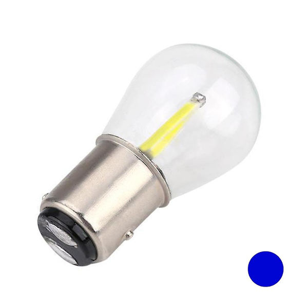 Bay15d 1157 12v LED Bilbroms Bakåtkörning Blinkerslampa Super Ljus Ljuskälla -HG Blue
