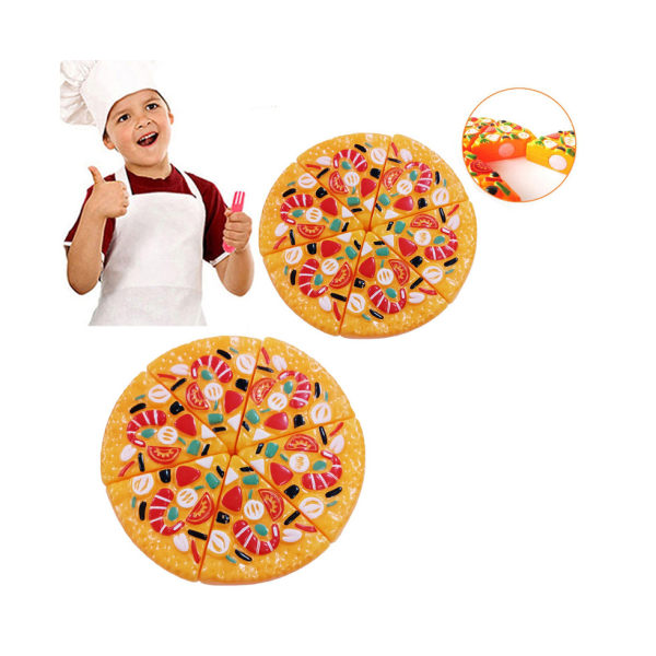 Pizzaskjæring Lat som leke matleketøy for barn
