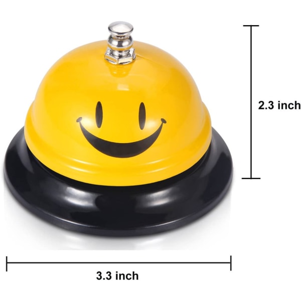 EMDMAK Service Call Bell i gul (3,3" diameter)