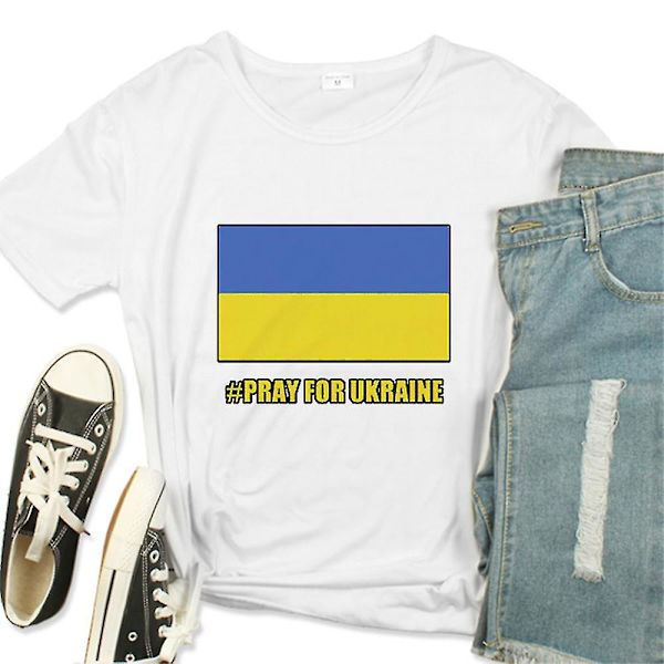 T-shirt med korte ærmer til kvinder og mænd White 2XL