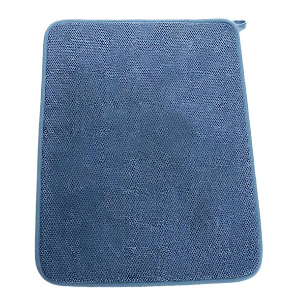 Opvaskematte i Mikrofiber, Superabsorberende, Mikrofiber Opvaskematte Blue