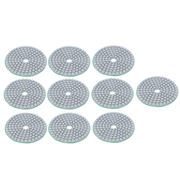 10 stk. 3in slibeskiver puder buffing polering diamant marmor beton sten 1000 mesh