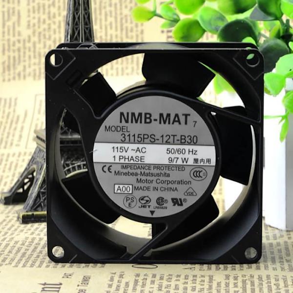 1 PC varmebestandig køleventilator NMB 3115PS-12T-B30 115V 8038