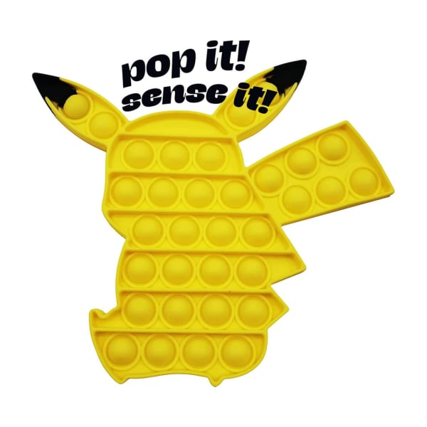 Boxgear Pikachu Fidget Pop Toy - Stress relief silikonblock för alla åldrar