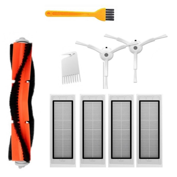 HEPA-filter Sidoborste Dammlåda för Xiaomi 1S MI Robotdammsugare 2 Roborock S50 S51 S5 Dammsugare Delar Tillbehör