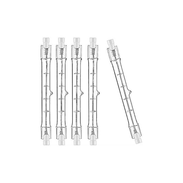 Pakke med 10 R7s halogenpære 118mm 230w 230v, R7s halogenstang 118mm, R7s halogenpære Dimbar halogenstanglampe for konstruksjonslys -ES