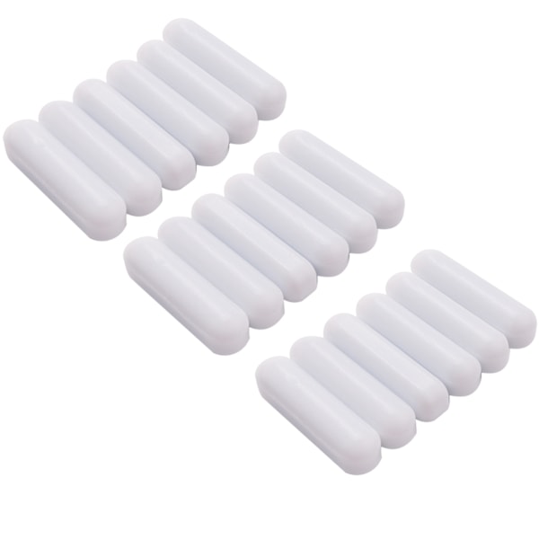 16 stk. PTFE Magnetisk Omrører Mixer Omrørerstang Magnetisk Omrørerplade Stang, Omrørerplade Magnetisk Stav (30 mm/ 1,18 tommer)