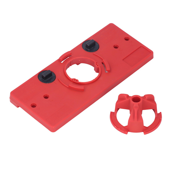 Hålborr Jig ABS Dold Hinge Borrning Guide Locator Positioner Verktyg för Bänkborr Röd