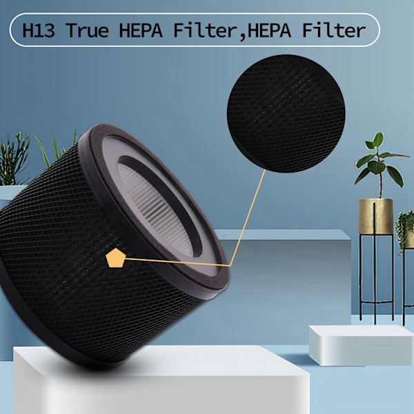 Udskiftnings HEPA-filter til TaoTronics TT-AP001 luftrenser til VAVA VA-EE014 luftrenser med aktivt kulfilter