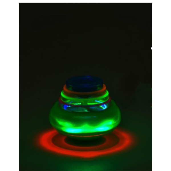 Light Up Spinning Tops för barn, set med 2, Ufo Spinner Leksaker med blinkande LED-ljus, roliga födelsedagsfester, goodie bag fillers för pojkar och