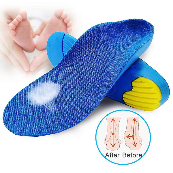 Barn Barn Ortotics Innersåler For Flat Feet Buestøtte Korreksjon Fotpleie For Kid Ortopedisk innersåle Sko Innlegg EU36-39 25cm