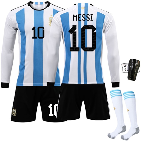 2223 Argentina hjemme Messi langermet fotballdrakt sett 24(130-140cm)