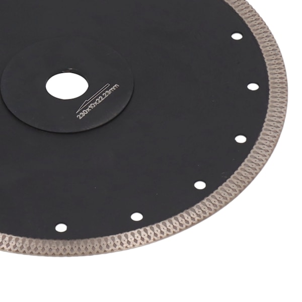 Rund diamant savklinge med flange mesh vinkelsliber skæreskive til marmorfliser 230mm / 9.1in