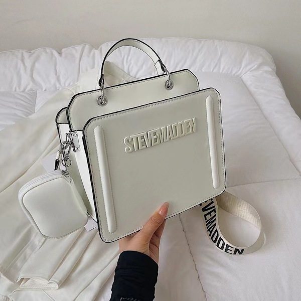 Steve Madden Fashion Square Väska för Kvinnor White